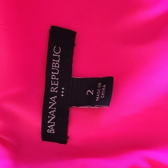 Banana Republic Pink Business Casual Sleeveless Fitted Shift Dress Barbie Sz 2 - Picture 7 of 8